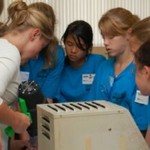 Blue campers working with Alcoa Howmet